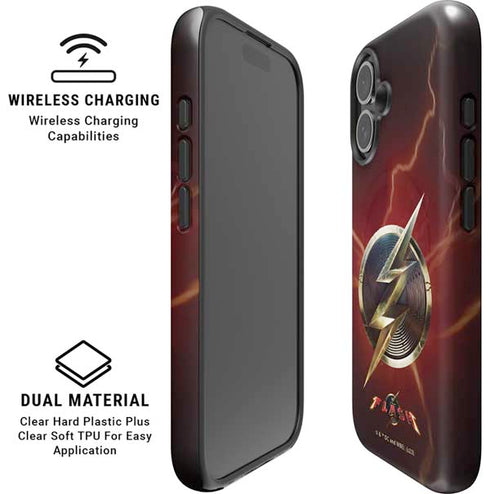DC Comics The Flash Movie: Logo Poster iPhone 16 Plus Magsafe Impact Case
